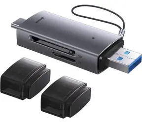 Czytnik kart pamięci Baseus WKQX060113 Lite Series szary / SD/TF / USB / USB-C 