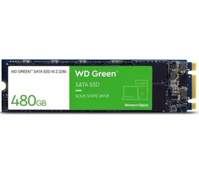 WD Green M.2 SATA 480 GB / M.2 80 mm / SATA III / MLC / R: 1000MBs / W: 500MBs / MTBF 1mh / 3R
