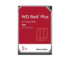 WD Red PLUS 2 TB (WD20EFPX) / HDD / 3,5" / SATA III / 5400 obr./min / 64 MB pamięci podręcznej 