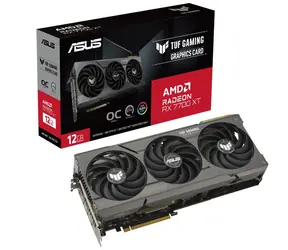 Asus TUF Gaming Radeon RX 7700 XT OC Edition 12 GB / 1900-2599 MHz / 12 GB GDDR6 / 192-bit / 1x HDMI + 3x DP / (8+8) 