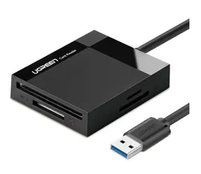 Czytnik kart pamięci Ugreen USB 3.0 SD czarny / micro SD / CF / MS 