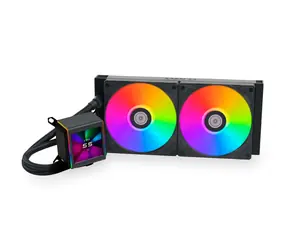 Lian Li GALAHAD II LCD 280 AIO czarny / 2x 140 mm / podświetlenie ARGB / 1550 RPM / 26,7 dB / Intel + AMD