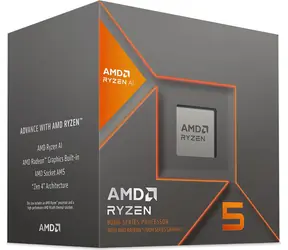 AMD RYZEN 5 8600G @ 4,3 GHz / Turbo 5,0 GHz / 6C12T / L2 6 MB L3 16 MB / AM5 / Zen 4 / 65 W