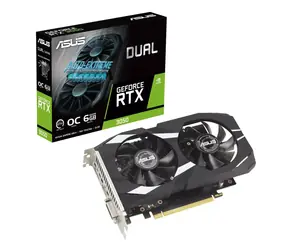Asus RTX3050 Podwójne OC 6 GB / 1537 MHz / 6 GB GDDR6 / 96-bit / DVI-D + HDMI + DP