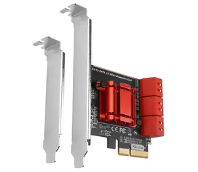 Axagon PCES-SA6, kontroler PCIe - 6x wewnętrzny Port SATA 6G, ASM1166, SP i LP