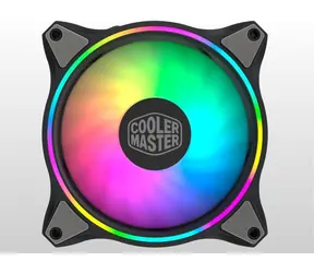 Cooler Master MasterFan MF120 HALO ARGB szary 3 szt. / 120 mm / dwa łożyska kulkowe / 30 dB przy 1800 obr./min / 4-pin + 3-pin RGB