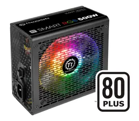 Thermaltake SMART RGB 500W czarny / ATX / 500W / wentylator 120mm / 80PLUS / niemodularny