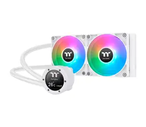 Thermaltake TH240 V2 Ultra ARGB Biały / Chłodnica wodna procesora AIO / 2x 120 mm / 2000 obr./min przy 25,8 dB / 57,05 CFM