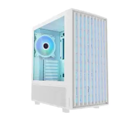Modecom Breeze ARGB Flow biały / ATX / 1x USB-C 3.2 / 2x USB 3.2 / 4X 140mm / bez źródła zasilania / strona przezroczysta