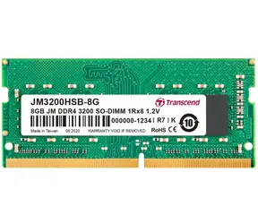 Transcend JetRam 16 GB (1x16 GB) 3200 MHz / SODIMM / DDR4 / CL22 / 1,2 V / 2Rx8