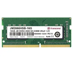 Transcend JetRam 16 GB (1x16 GB) 2666 MHz / SODIMM / DDR4 / CL19 / 1,2 V / 2Rx8
