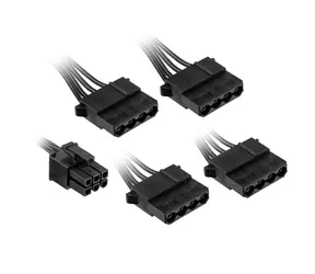 Kolink KL-CBR-PAT Kabel zasilający / 4X Molex / 1x 6 pin do podłączenia do źródła 