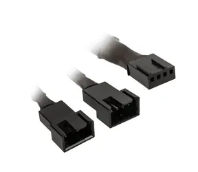 Kolink Kabel rozdzielający 1-2 wentylatory PWM 35cm czarny / w oplocie