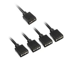 Kabel rozdzielający Kolink ARGB 1-4 - 30cm czarny