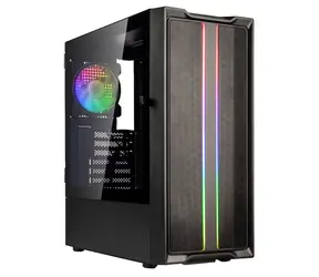 Kolink Inspire K12 ARGB czarny / ATX / 1x USB-A 3.0 / 2x USB-A 2.0 / 1x 120mm / bez zasilacza / strona przezroczysta 