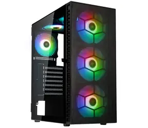 Kolink Observatory HF Mesh ARGB czarny / ATX / 1x USB-A 3.0 / 2x USB-A 2.0 / 3x 140mm / 3x 120mm / bez źródła zasilania