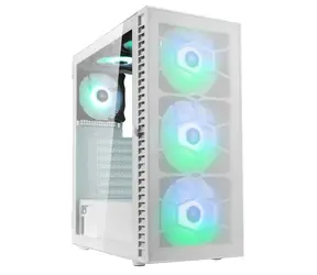 Kolink Observatory HF Mesh ARGB biały / ATX / 1x USB-A 3.0 / 2x USB-A 2.0 / 3x 140mm / 3x 120mm / bez źródła zasilania
