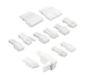 Kit przedłużacza Cable w oplocie Kolink Core Pro 12V-2x6 Typ 2 biały