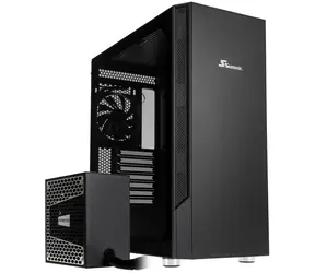 Seasonic Arch Q503 Midi Tower + CONNECT DGC-750 Złoty czarny / ATX / 1xUSB-A + 1xUSB-C / 750W / strona przezroczysta