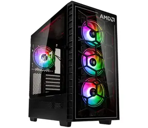 Kolink Observatory Y AMD SE ARGB czarny / E-ATX / 2x USB-A 3.1 / USB-A 2.0 / USB-C 3.1 / 3x 120mm / 1x 140mm / bez źródła zasilania