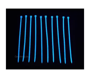 BitsPower Zestaw taśm ściągających 120mm UV niebieski / 20 szt 