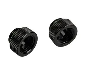 BitsPower Adapter Touchaqua prosty G1/4" męski na G1/4" żeński czarny / 2 szt