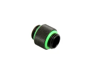 Adapter BitsPower prosty G1/4 cala AG na G1/4 cala AG - długi czarny