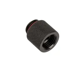 Adapter BitsPower G1/4 cala męski na G1/4 cala żeński - 15 mm matowa czerń