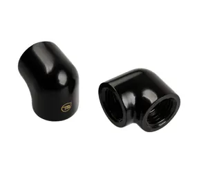 BitsPower Touchaqua 90 stopni G1/4" IG do G1/4" IG czarny / 2 szt.