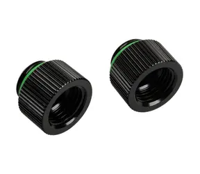 Adapter BitsPower Touchaqua prosty G1/4 cala zewnętrzny na G1/4 cala wewnętrzny 10mm czarny / 2 szt