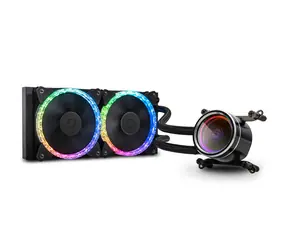 BitsPower Cyclops 240 czarny / 2x 120mm / 30 dB / 43,97 CFM / 1800 RPM / ARGB / Intel + AMD