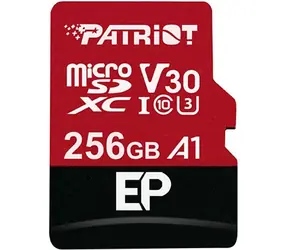 Patriot EP Series microSDXC 256 GB z adapterem / UHS-I V30 / U3 / A1 / Class 10