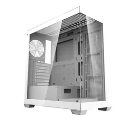 darkFlash DS900 biały / ATX / bez wentylatorów / 2x USB-A / strona przezroczysta / bez zasilacza