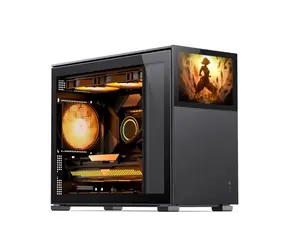 Jonsbo D31 Ekran czarny / Micro-ATX / 1x USB-C 3.1 / 1x USB-A 3.0 / bez zasilacza / przezroczysty panel boczny