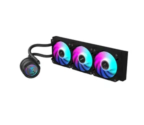 GIGABYTE AORUS WATERFORCE II 360 / 3 x120 mm / 36,9 dB / 64,95 CFM / 800-2300 RPM / RGB / Intel + AMD