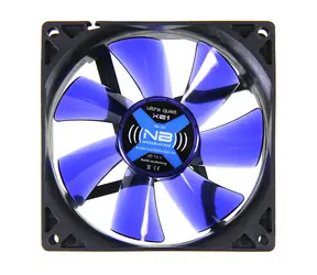 Noiseblocker BlackSilent Fan XE1 niebieski / 92 mm / 17 dB przy 1500 obr./min / 29,42 CFM / 3-pin