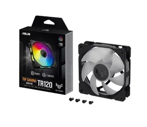 Asus TUF GAMING TR120 ARGB czarny / 120mm / Łożysko hydrauliczne / 2000 RPM / 77,4 CFM / 29 dB