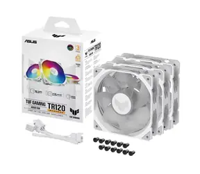 Asus TUF GAMING TR120 ARGB Reverse (3 szt.) biały / 120 mm / łożysko hydrauliczne / 2000 obr./min / 76,3 CFM / 29 dB