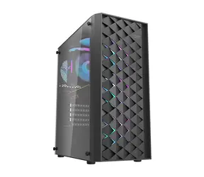 darkFlash DK351 czarny / ATX / 4X 120 mm / 2x USB-A / strona przezroczysta / bez zasilacza 