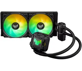 Asus TUF GAMING LC II 240 ARGB czarny / 2x 120 mm / 29 dB przy 2000 obr./min / 67 CFM / AMD + Intel