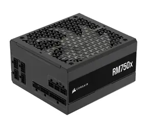 Corsair RM750x (ATX 3.1) czarny / 750W / 80PLUS Gold / W pełni modułowy / 140 mm / Aktywny PFC