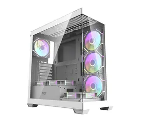 darkFlash DS900 biały / ATX / 7x 120 mm / 1x USB-A / 1x USB-C / strona przezroczysta / bez zasilacza 