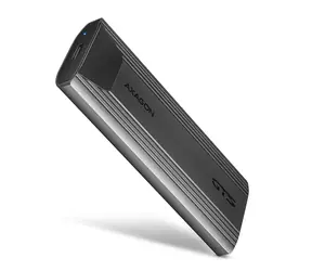 Axagon EEM2-GTS2, USB-C 10Gbps - M.2 NVMe i SATA SSD metalowa THIN box, bezśrubowa