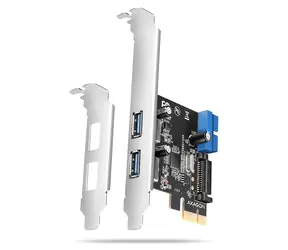 Axagon PCEU-232RS, kontroler PCIe, 2+2x Port USB 5Gbps, zasilacz SATA, Renesas PD720201, SP i LP