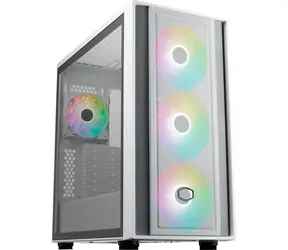 Cooler Master MasterBox 600 biały / E-ATX / 2x USB-A 3.2 / 1x USB-C / 3x 140mm + 1x 120mm / bez źródła zasilania