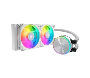Cooler Master PL240 Flux biały / 2x 120 mm / 2300 obr./min przy 32 dB / 72,4 CFM / AMD + Intel