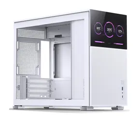 Jonsbo D31 MESH Ekran biały / Micro-ATX / 1x USB-A 3.0 / 1x USB-C 3.2 / bez źródła zasilania / wyświetlacz / strona przezroczysta