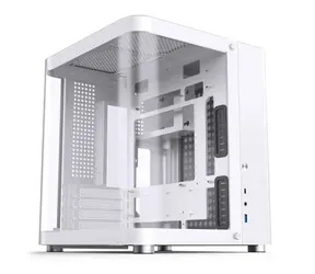 Jonsbo TK-1 biały / Micro-ATX / 1x USB-A 3.0 / 1x USB-C 3.2 / bez zasilacza / strona przezroczysta 