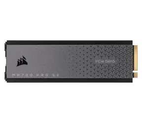 Corsair MP700 PRO SE z chłodnicą powietrza 4 TB czarny / M.2 2280 SSD / PCIe 5.0 / R: 12400 MB/s / W: 11800 MB/s / 5 lat