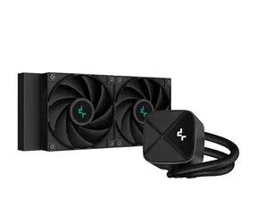 DEEPCOOL LS520 Zero Dark black / 2x 120 mm / Łożysko dynamiczne Fluid / 32,9 dB przy 2250 obr./min / 85,85 CFM / AMD + Intel
